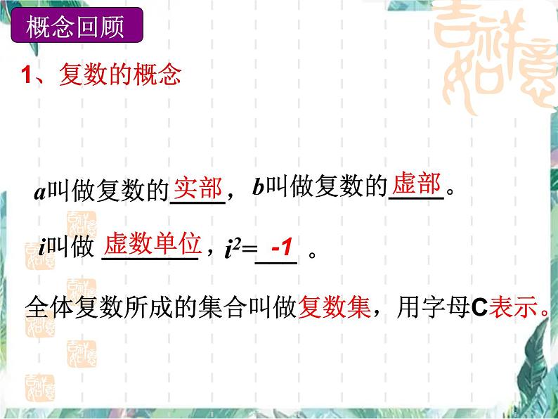 高考数学复习 复数 复习课课件第3页