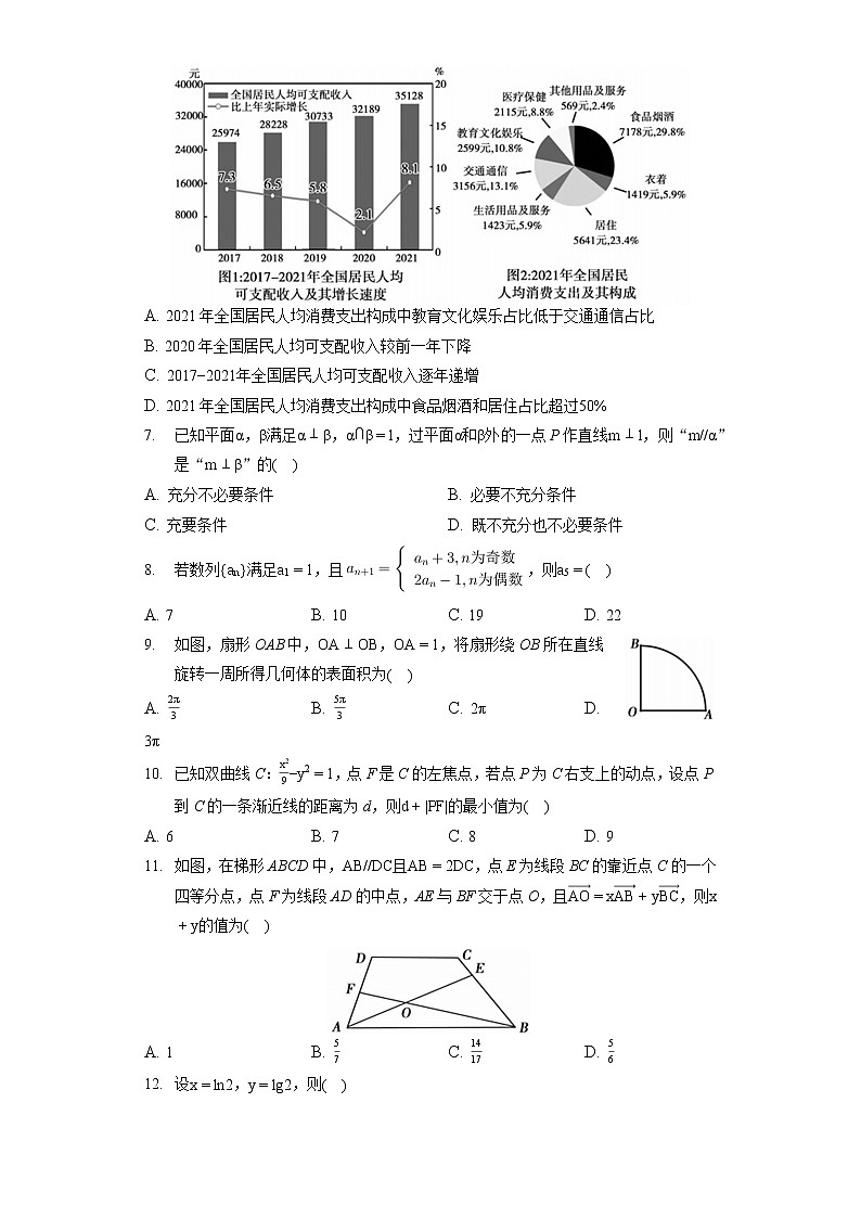 2022年安徽省蚌埠市高考数学第三次质检试卷（文科）（三模）（含答案解析）02