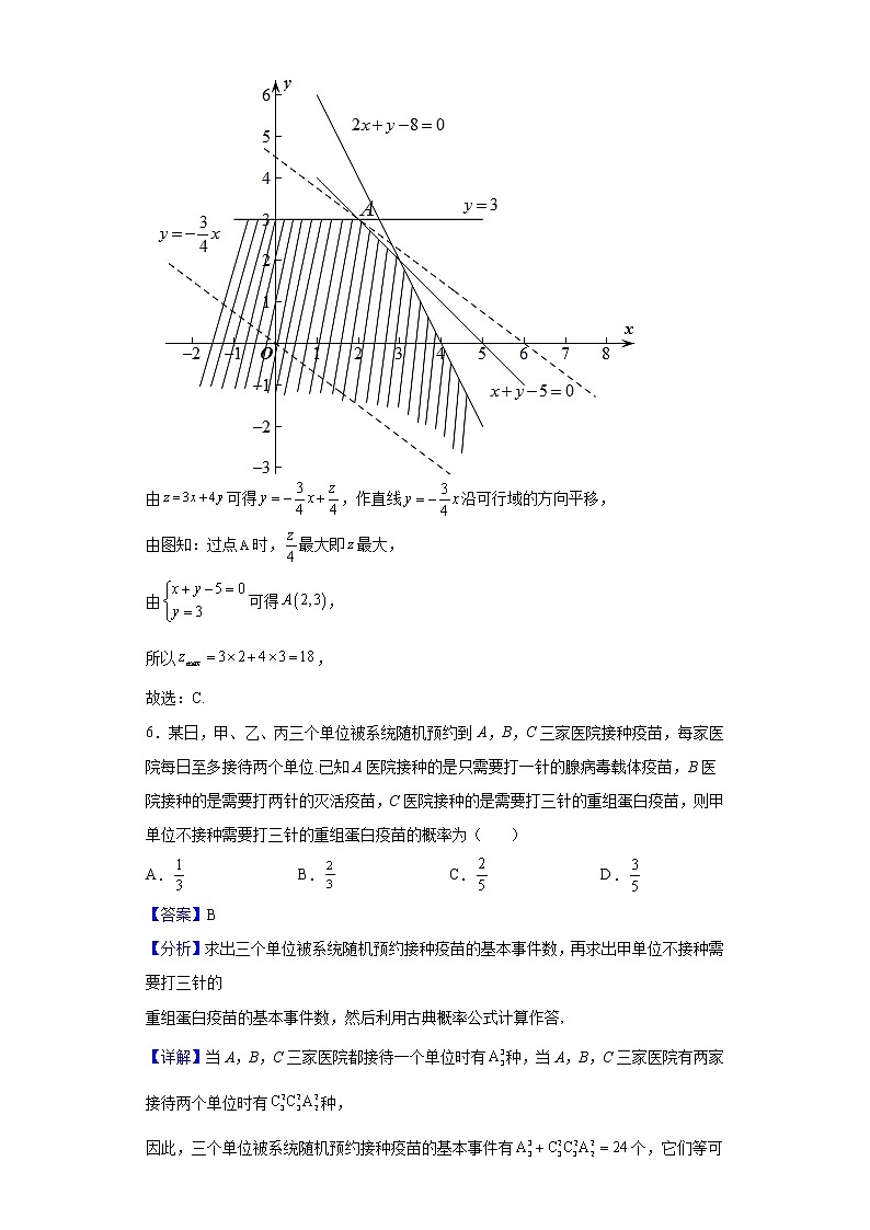 2022届安徽省六校教育研究会高三下学期2月第二次联考数学（理）试题含解析03