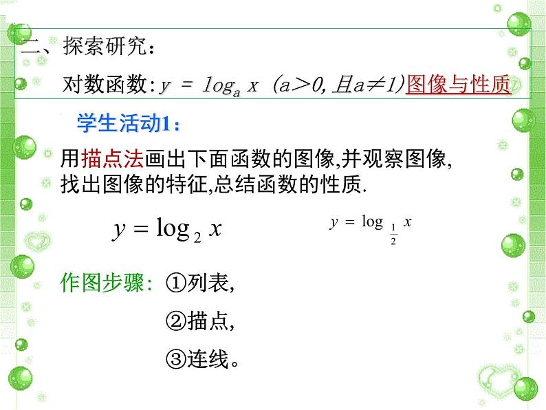 人教版（B版2019课标）高中数学必修二第四章指数函数、对数函数与幂函数4.2.3对数函数的性质与图像   课件1第5页