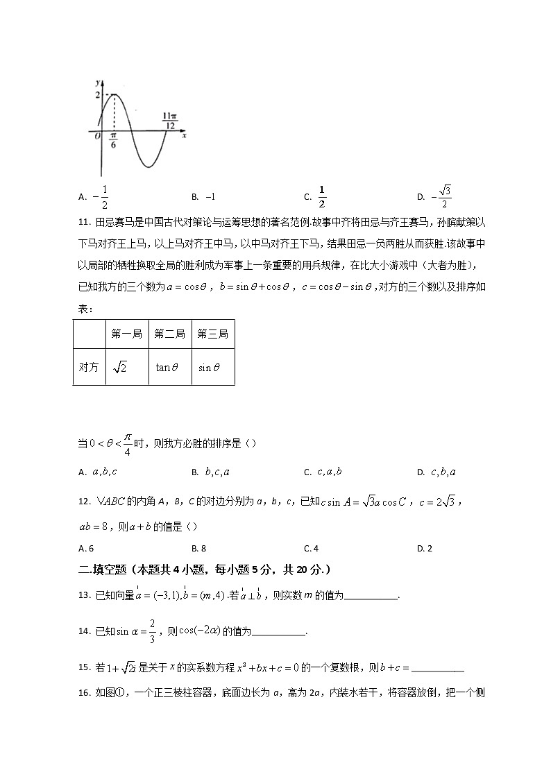 2022乌鲁木齐四中高一下学期期中数学试题含答案第3页