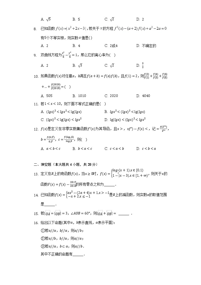 安徽省合肥市肥东县综合高中2022年高考数学模拟试卷（文科）第2页