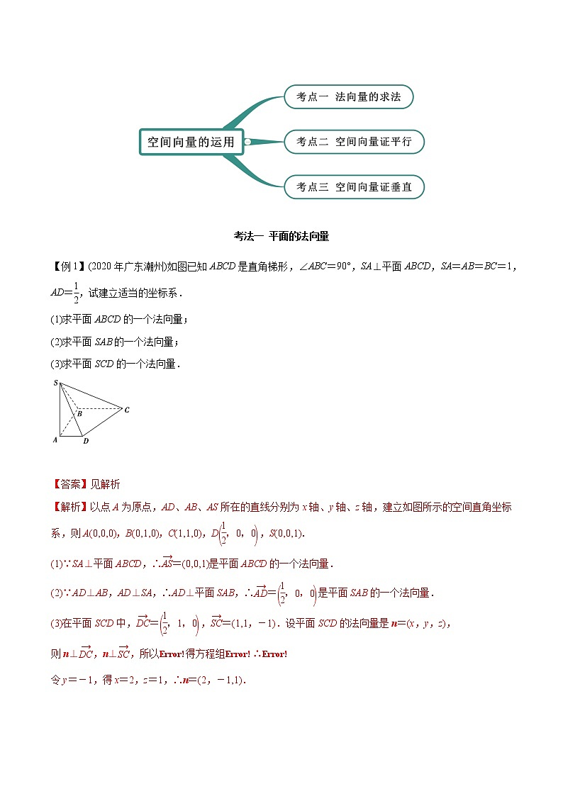 1.4.1 空间向量的应用（一）（精讲）-2022版高中数学新同步精讲讲练（选择性必修第一册）（教师版含解析）第2页