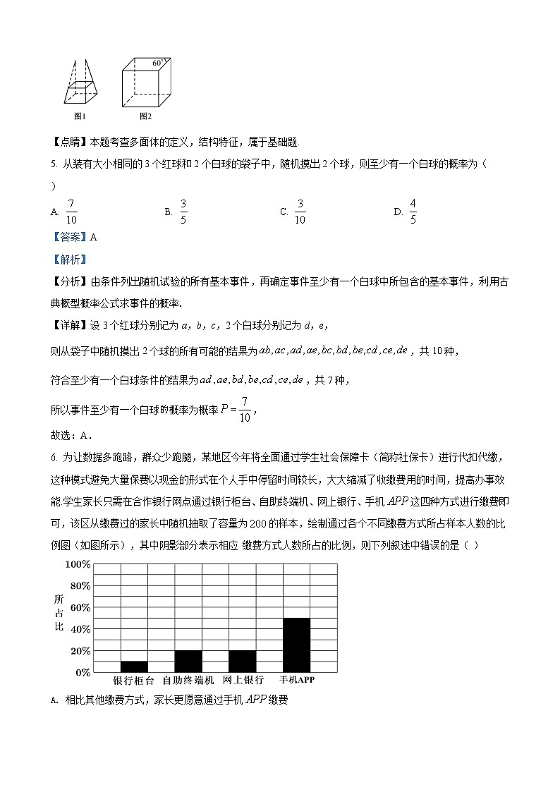 精品解析：吉林省松原市长岭县第三中学2020-2021学年高一下学期期末数学试题03