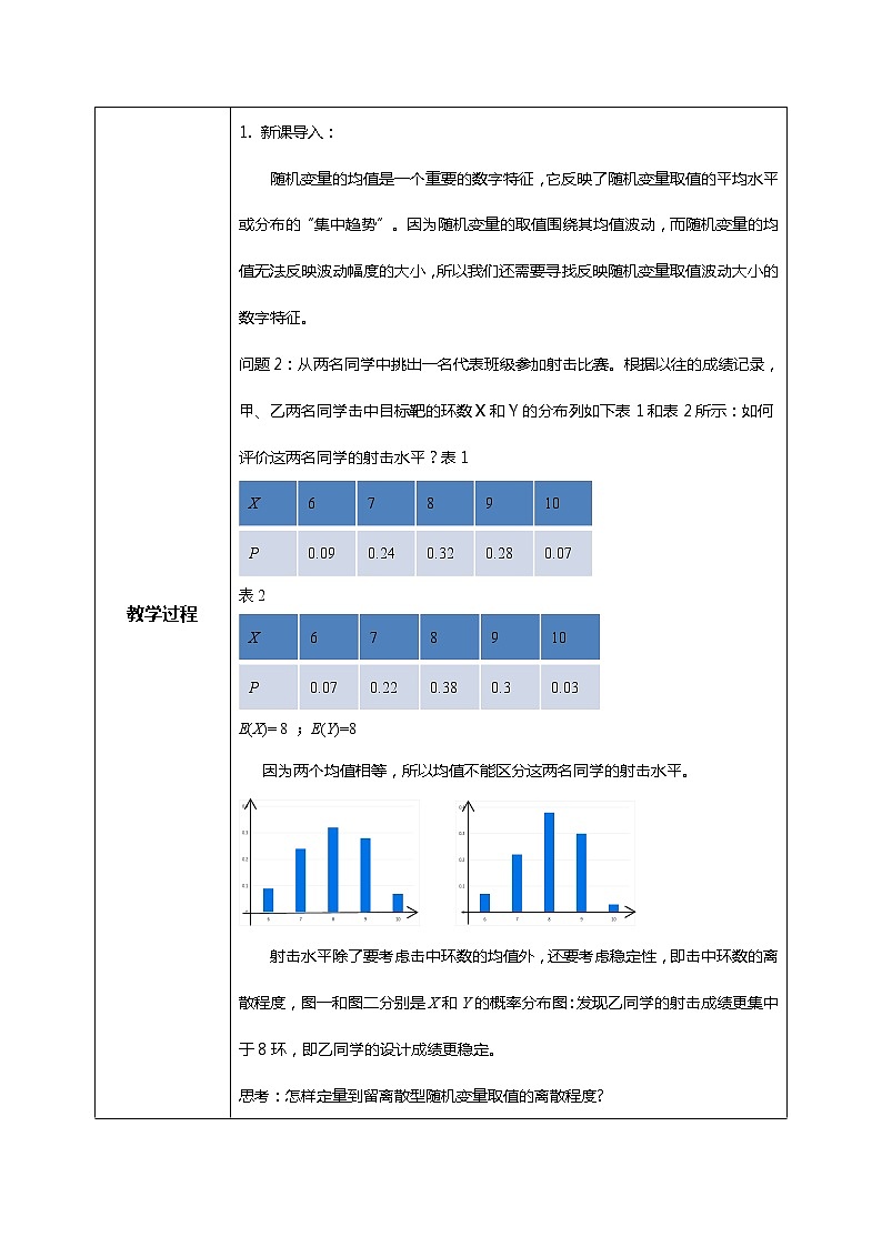 7.3.2离散型随机变量的方差 课件+教学设计02