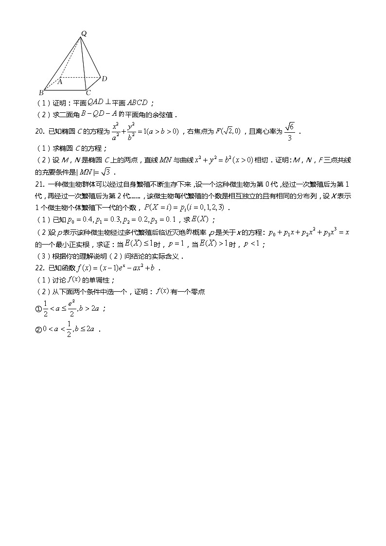 2021年全国统一新高考数学试卷（新高考Ⅱ卷）03