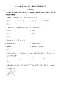 2021届山西省阳泉市高三第三次模拟考试文科数学卷及答案（文字版）