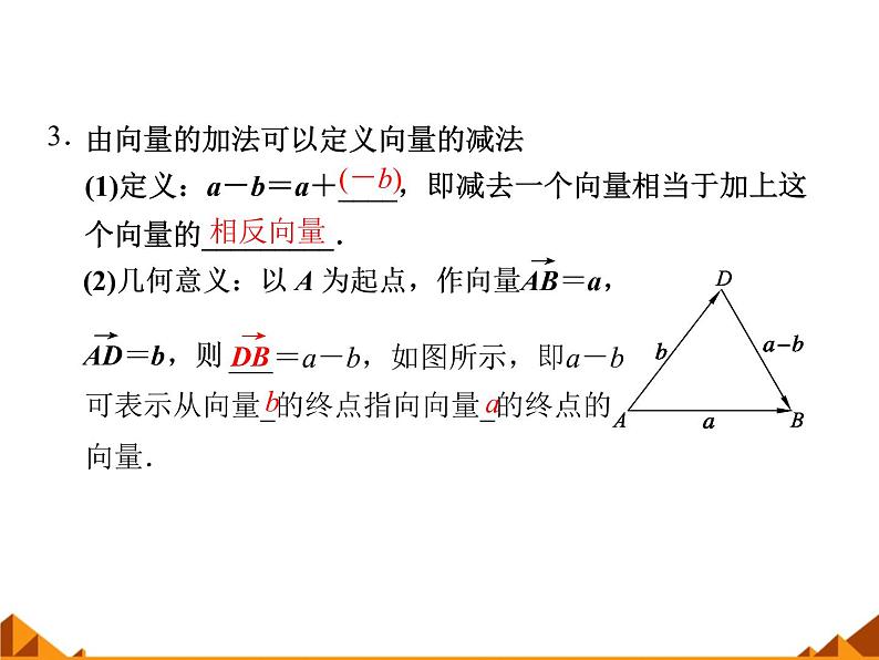 人教版（B版2019课标）高中数学必修二6.1.2向量的加法  课件第3页