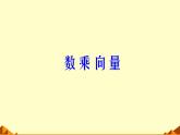 人教版（B版2019課標(biāo)）高中數(shù)學(xué)必修二6.1.4數(shù)乘向量  課件