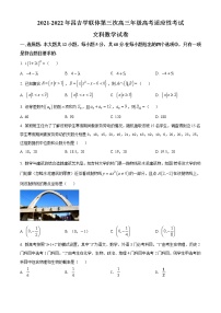2022新疆昌吉学联体高三第三次高考适应性联考文数Word含答案