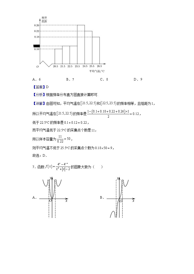 2021-2022学年江西省新余市第一中学高一下学期开学考数学试题含解析第3页
