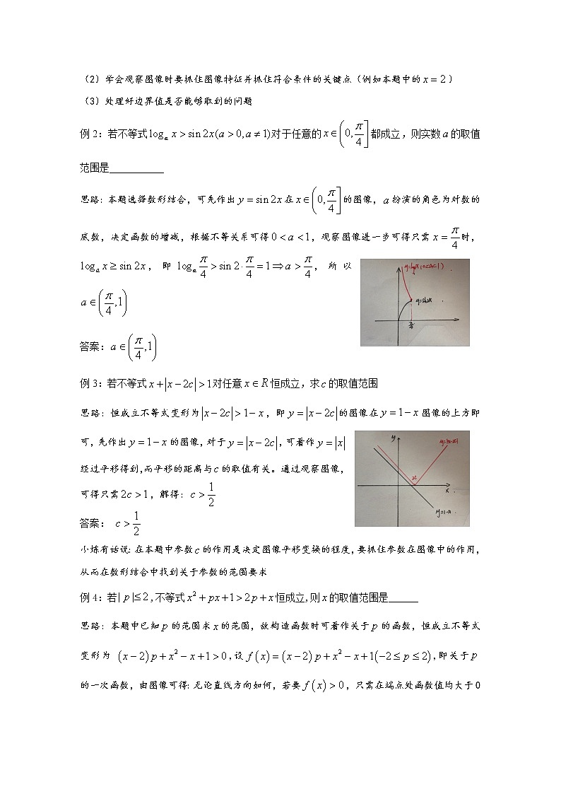 高中数学讲义微专题23  恒成立问题——数形结合法学案02