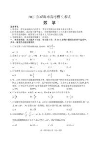 2022年山东省威海市高考三模数学试题