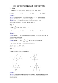 2021届广东省六校联盟高三第一次模考数学试题含解析