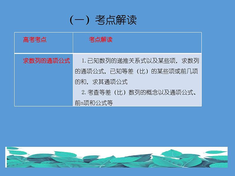 专题五 数列  第二讲  数列求和及综合应用——2022届高考文科数学三轮冲刺专项课件02