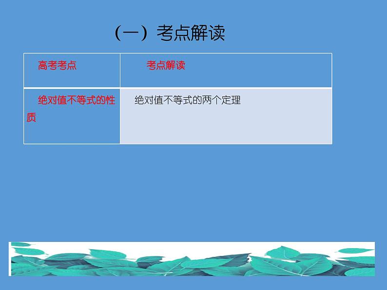 专题十 不等式选讲——2022届高考理科数学三轮冲刺专项课件第2页