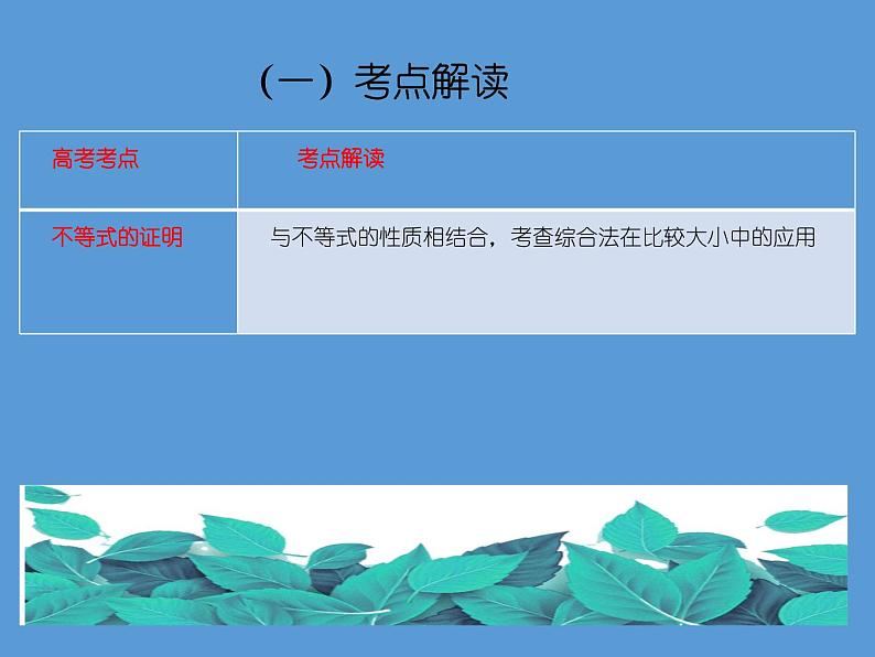 专题十 不等式选讲——2022届高考理科数学三轮冲刺专项课件第4页