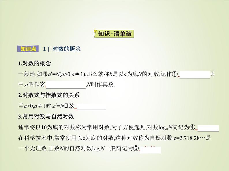 苏教版高中数学必修第一册第4章指数与对数2对数课件02