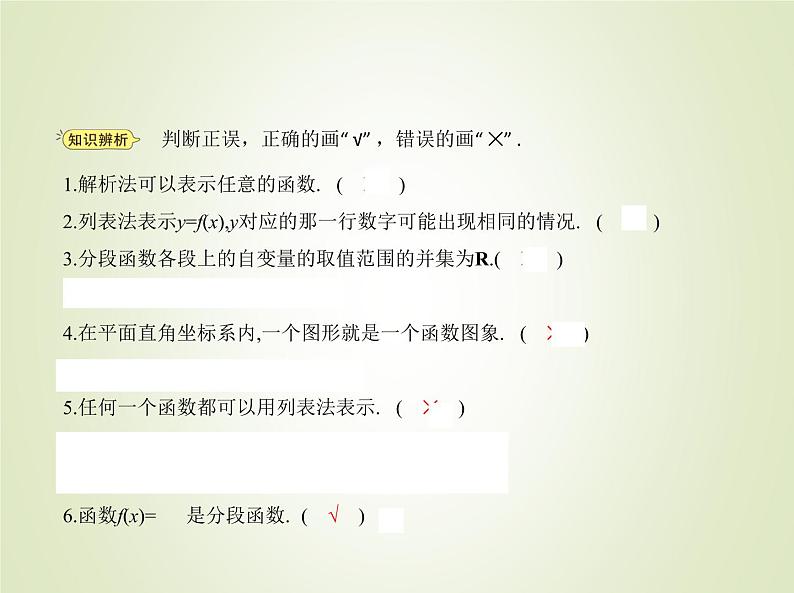 苏教版高中数学必修第一册第5章函数概念与性质2函数的表示方法课件第4页