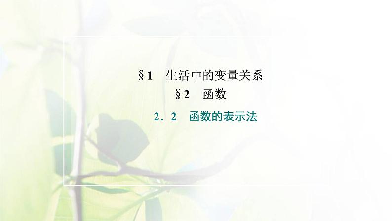 北师大版高中数学必修第一册第二章函数2.2第1课时函数的表示法课件02