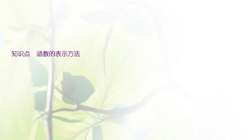 北师大版高中数学必修第一册第二章函数2.2第1课时函数的表示法课件06