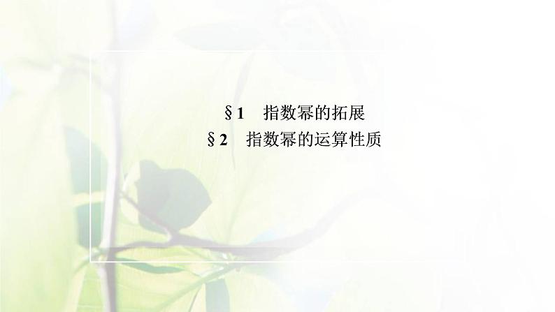 北师大版高中数学必修第一册第三章指数运算与指数函数1_2指数幂的拓展指数幂的运算性质课件第2页
