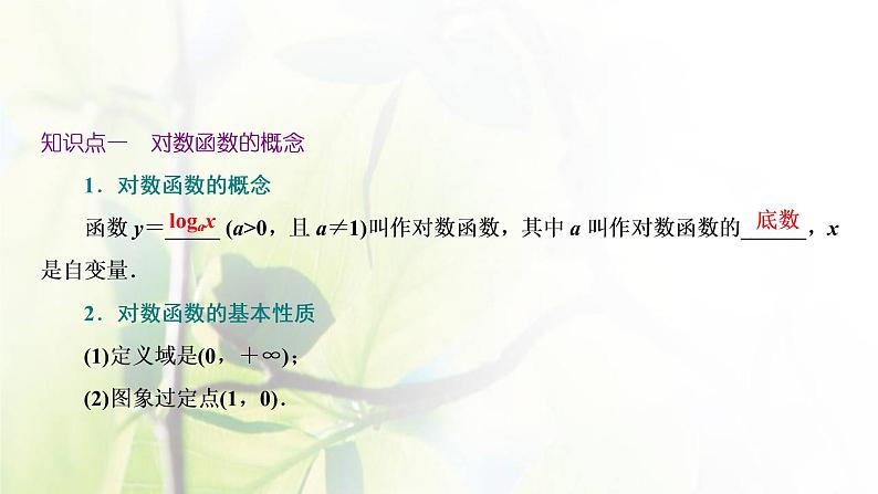 北师大版高中数学必修第一册第四章对数运算与对数函数3.1对数函数的概念3.2对数函数y＝log2x的图象和性质课件05