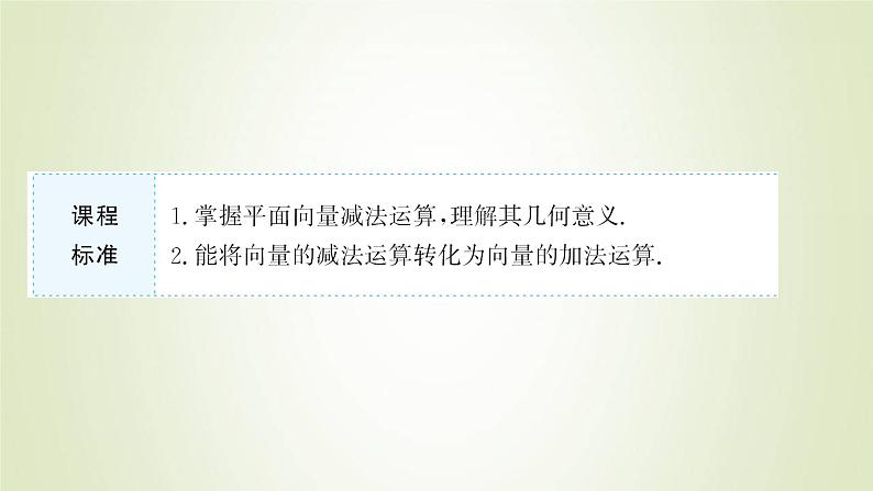 苏教版高中数学必修第二册第9章平面向量2.1第2课时向量的减法课件02