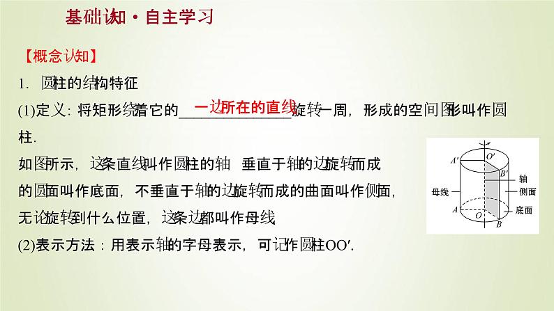 苏教版高中数学必修第二册第13章立体几何初步1.2圆柱圆锥圆台和球课件03