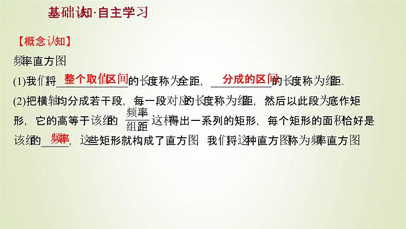 苏教版高中数学必修第二册第14章统计4.3用频率直方图估计总体分布课件第3页