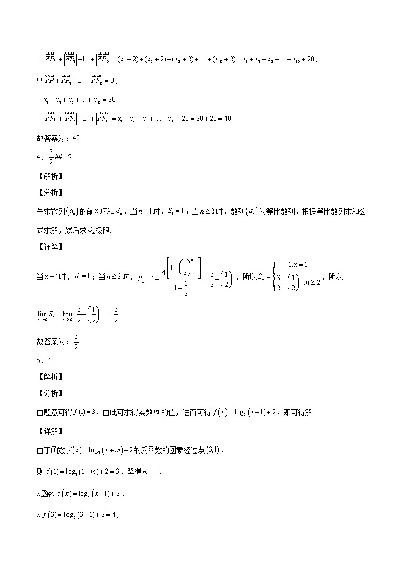 2022年高考原创押题预测卷03【上海专用】-数学（全解全析）第2页