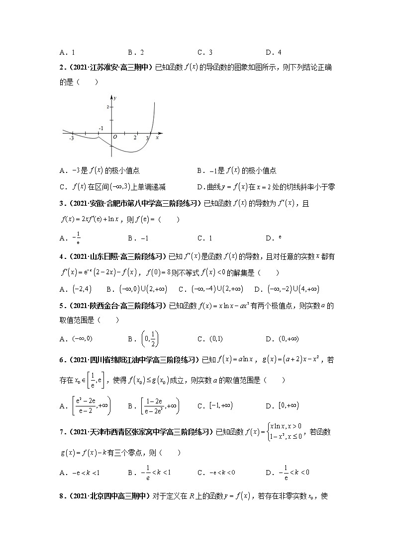 2022新高考数学热点·重点·难点专练  热点04 导数及其应用03