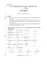 2022河南省高考冲刺模拟新未来5月联考文科数学PDF版含解析
