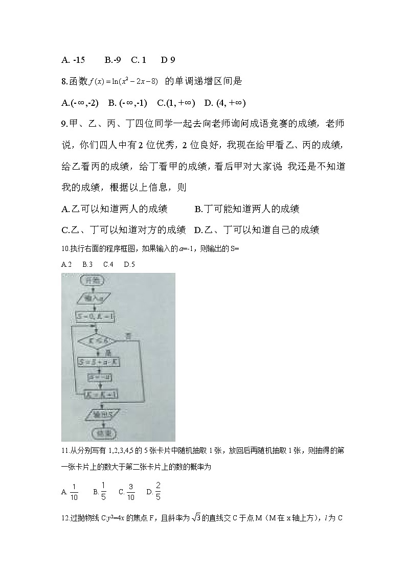 【精校版】2017年高考全国Ⅱ卷文数试题（word版含答案） (1)第2页