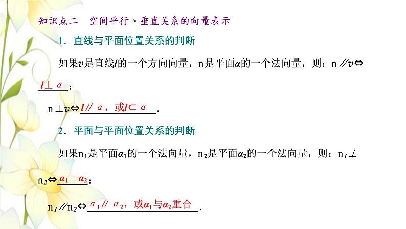 新人教B版高中数学选择性必修第一册第一章空间向量与立体几何2.2空间中的平面与空间向量课件第8页