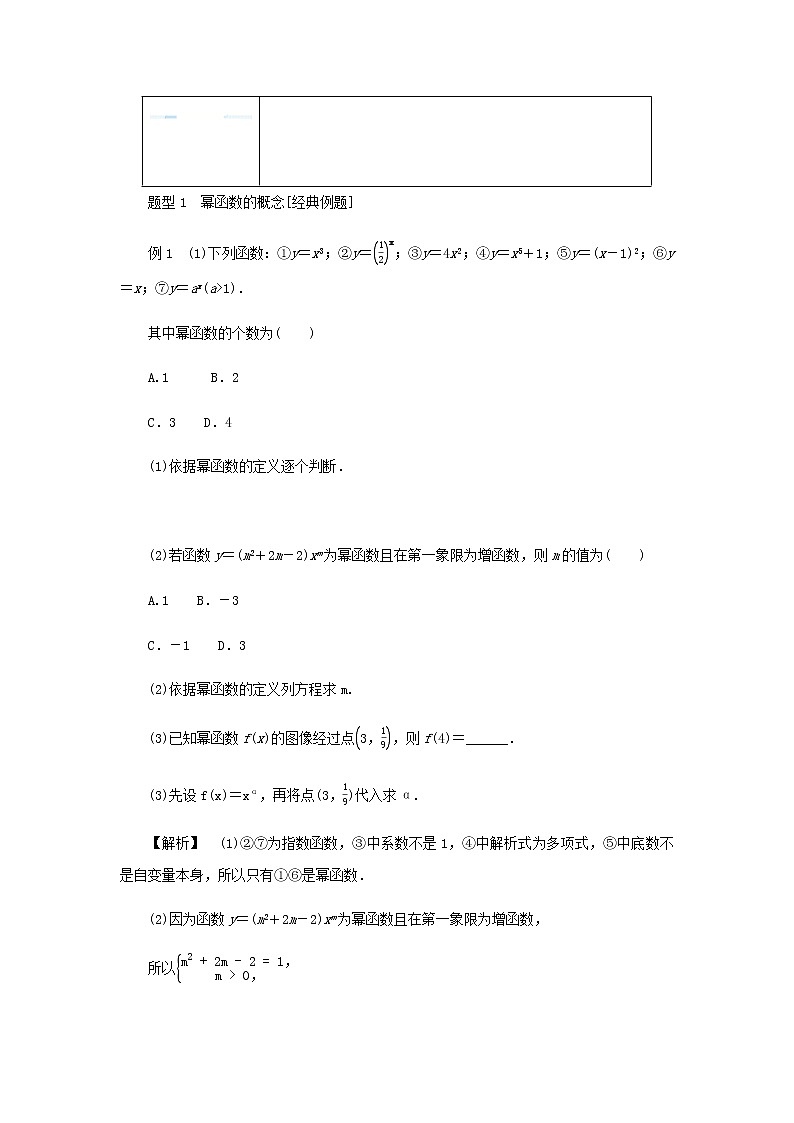 新人教B版高中数学必修第二册第四章指数函数对数函数与幂函数4幂函数学案03