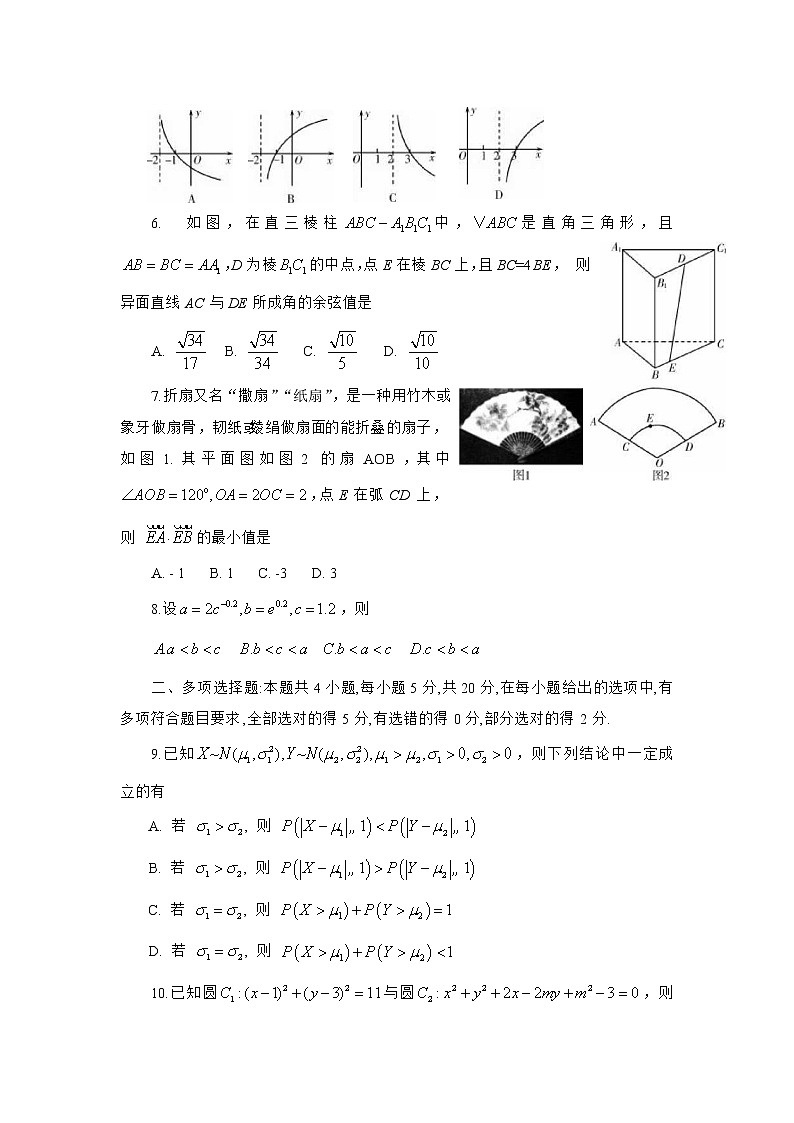 2022年山东省潍坊市高三5月模拟数学试题（二）第2页