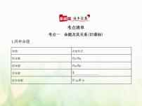 新人教A版高考数学二轮复习专题一集合与常用逻辑用语2常用逻辑用语综合篇课件