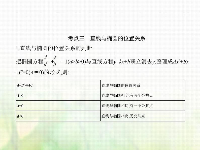 新人教A版高考数学二轮复习专题九平面解析几何3椭圆综合篇课件第7页
