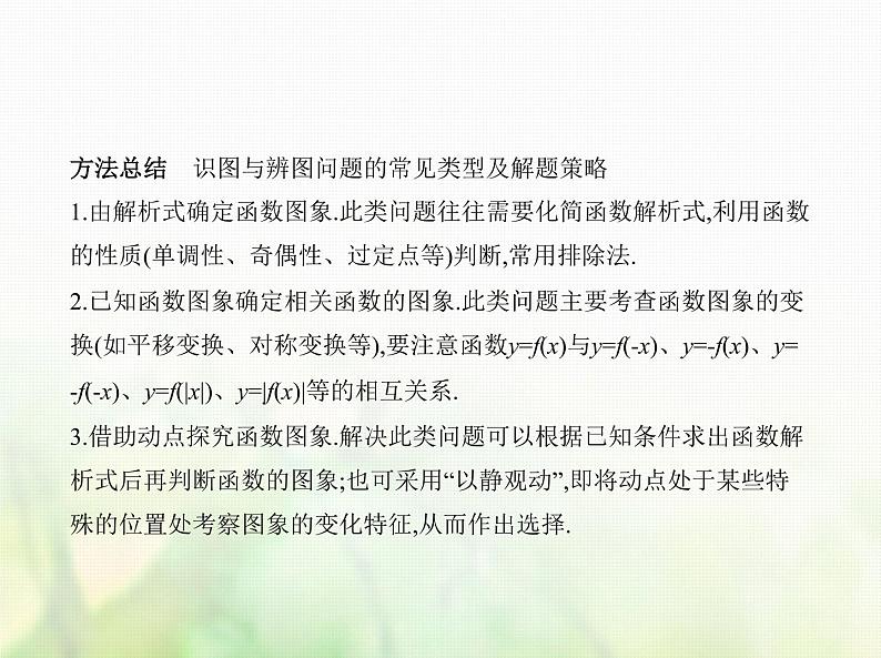 新人教A版高考数学二轮复习专题三函数的概念性质与基本初等函数6函数的图象综合篇课件第8页