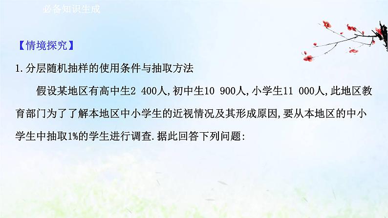 新人教A版高中数学必修第二册第九章统计1.2分层随机抽样课件2第3页