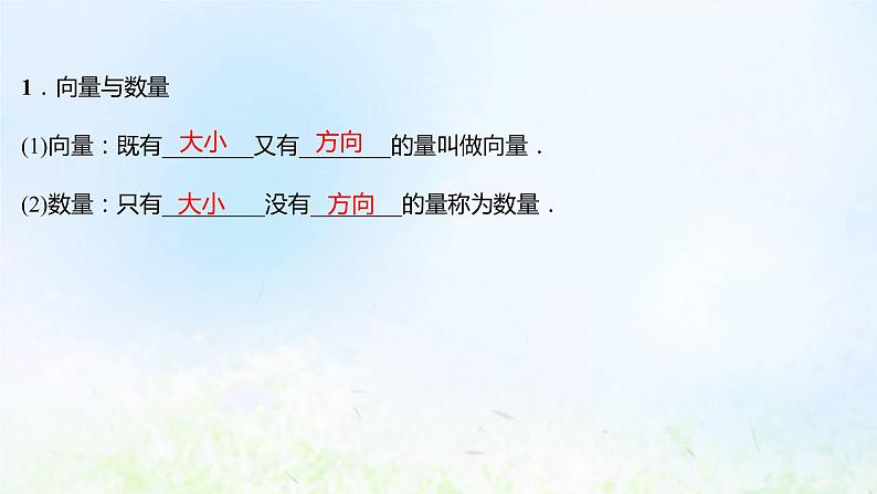 新人教A版高中数学必修第二册第六章平面向量及其应用1平面向量的概念课件1第4页