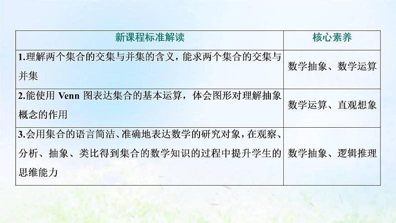 湘教版高中数学必修第一册第一章集合与逻辑1.3集合的交与并课件03