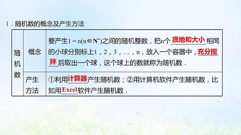 新人教A版高中数学必修第二册第十章概率3.2随机模拟课件104