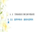 新人教B版高中數(shù)學(xué)選擇性必修第一冊(cè)第一章空間向量與立體幾何2.1空間中的點(diǎn)直線與空間向量課件
