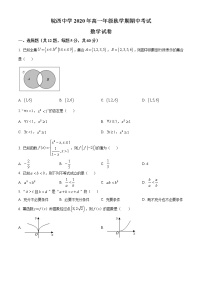 2021六安皖西中学高一上学期期中考试数学试题含答案