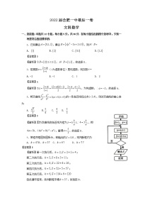 2022合肥一中高三最后一卷文科数学含答案