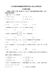 2022届四川省成都市外国语学校高三第三次诊断考试文科数学试题含解析