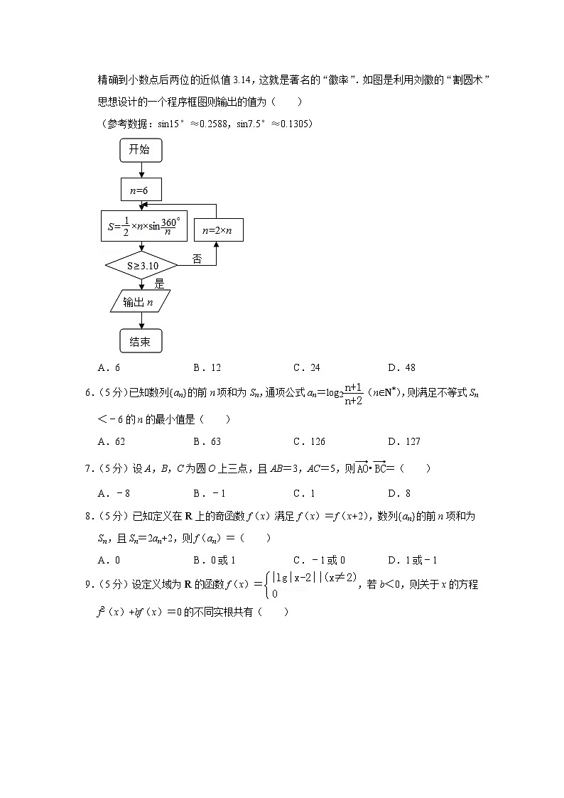 2018-2019学年湖南师大附中高三（上）月考数学试卷（文科）（四）第2页