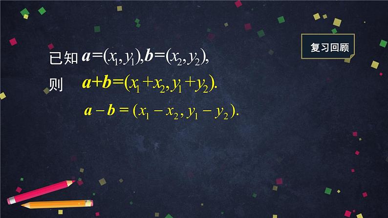 高一数学必修第二册（人教A版）平面向量数乘运算的坐标表示- 课件第3页
